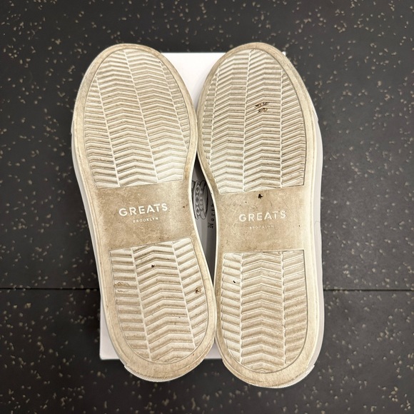 GREATS The Royale Leather Navy Sneakers - Men’s 9.5 - Picture 3 of 3